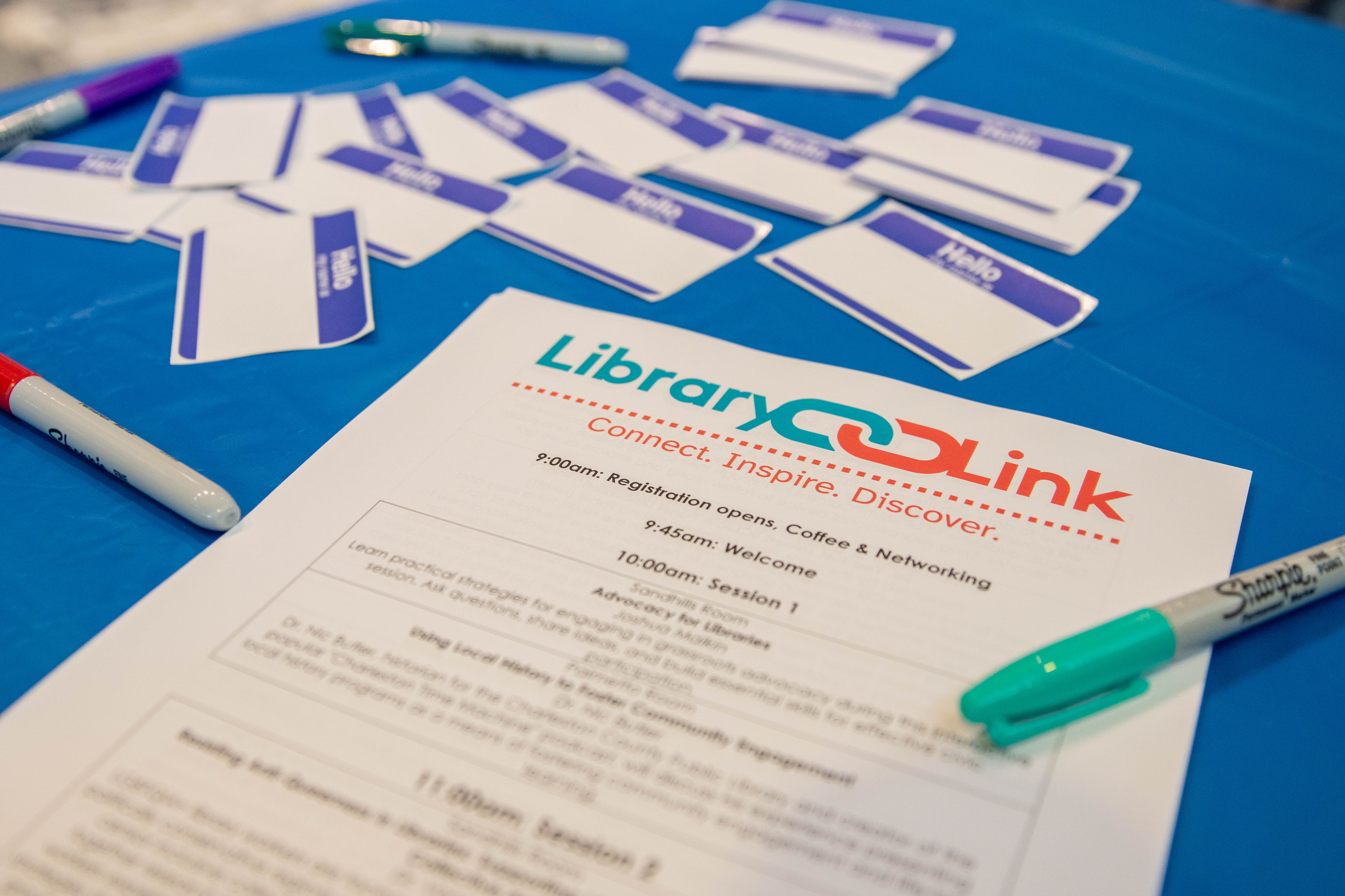 Library Link Registration A Library Link registration form with the logo front and center